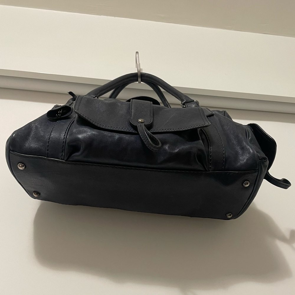 TOD’S bensenville pebbled leather designer handbag made in italy - Picture 8 of 15